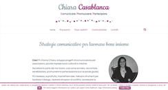 Desktop Screenshot of chiaracasablanca.it